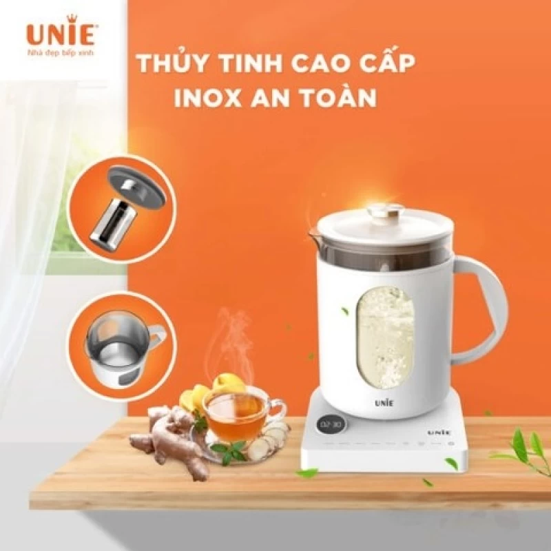 Ấm siêu tốc cao cấp 6 chức năng UNIE UEK1782W – Hẹn giờ, tùy chỉnh nhiệt độ nước - Hình ảnh 4 UNIE