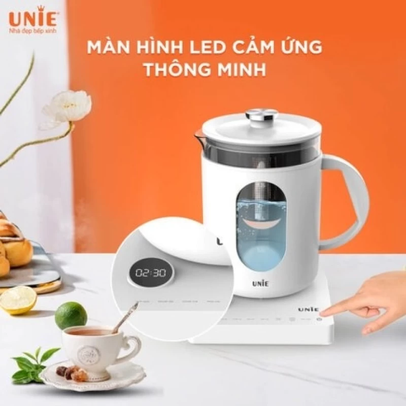 Ấm siêu tốc cao cấp 6 chức năng UNIE UEK1782W – Hẹn giờ, tùy chỉnh nhiệt độ nước - Hình ảnh 2 UNIE