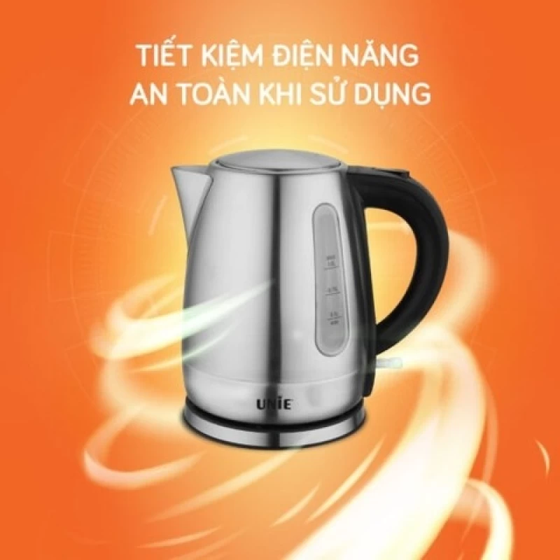 Ấm siêu tốc UNIE UE-300 dung tích 1L, chất liệu inox304 an toàn, vạch chia mức nước dễ quan sát - Hình ảnh 9 UNIE