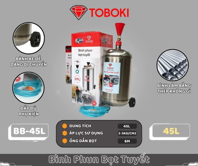 Bình Phun Bọt Tuyết 45L Toboki BB-45L - Hình ảnh 2 TOBOKI