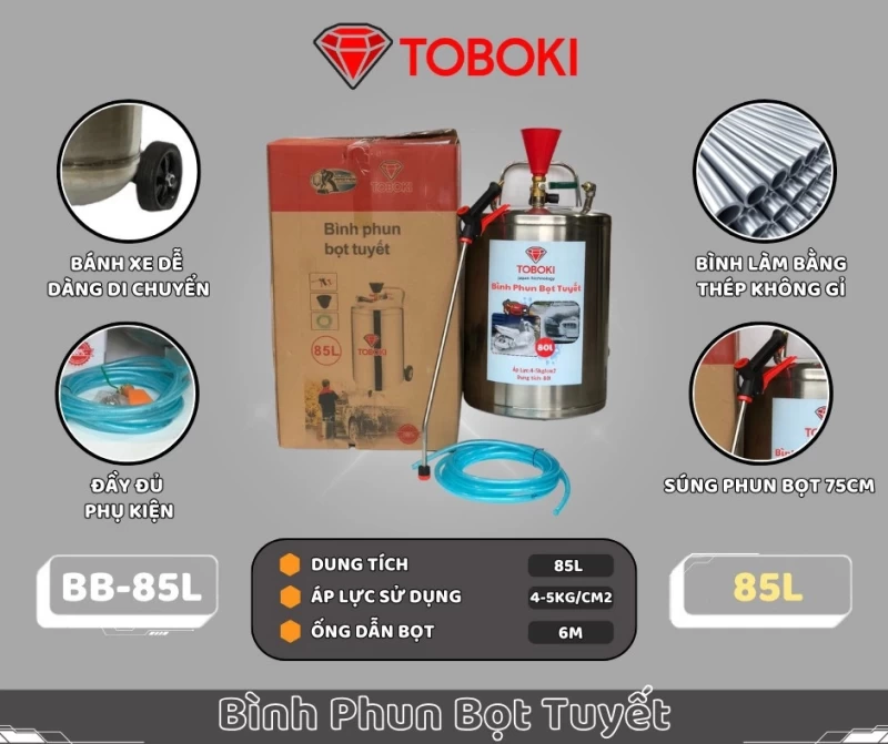 Bình Phun Bọt Tuyết 85L Toboki BB-80L - Hình ảnh 1 TOBOKI