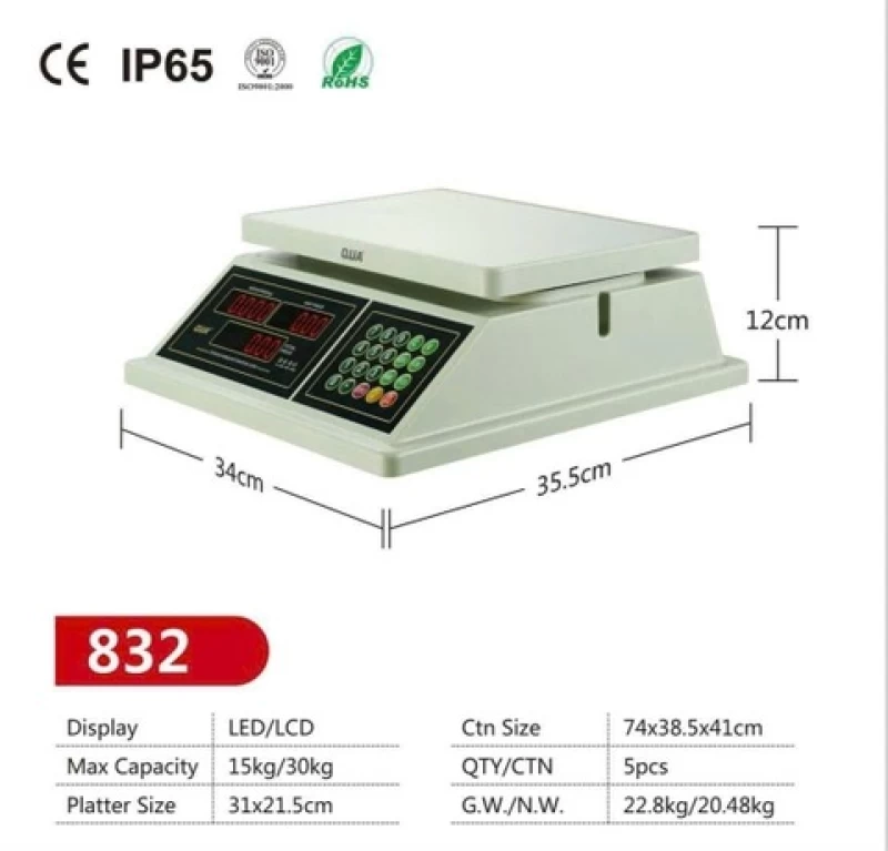 Cân Điện Tử Tính Tiền QUA 910 - Hình ảnh 1 QUA-TAIWAN
