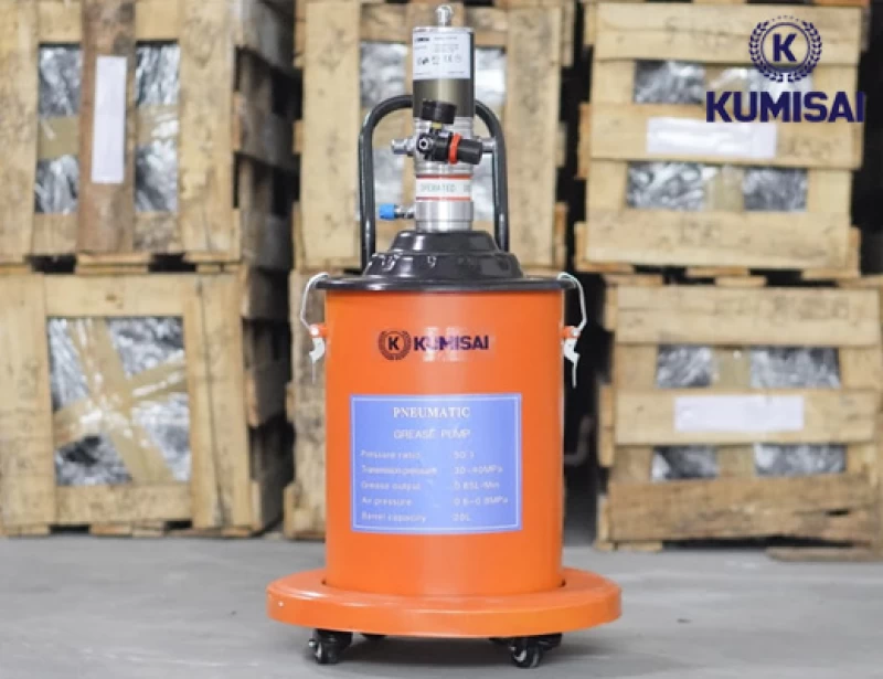 Máy bơm mỡ bằng hơi Kumisai KMS-20S - Hình ảnh 4 KUMISAI