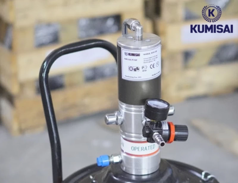 Máy bơm mỡ bằng hơi Kumisai KMS-20S - Hình ảnh 5 KUMISAI