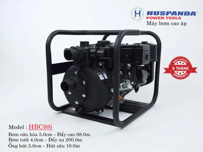 Máy Bơm Nước Chạy Xăng Cao Áp 7Hp Huspanda HBC88i - Hình ảnh 3 HUSPANDA