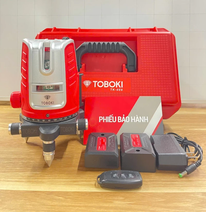 Máy Cân Bằng Laser Toboki TK-666 5 Tia Xanh - Hình ảnh 2 TOBOKI