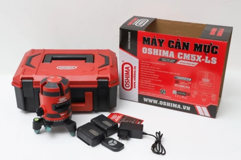 Máy cân mực Oshima CM5X-LS Đỏ Pin lithium - Hình ảnh 11 OSHIMA