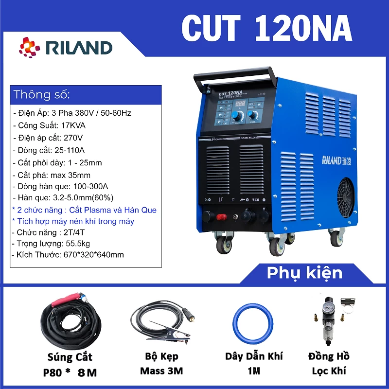 MÁY CẮT PLASMA RILAND CUT 120NA - Hình ảnh 1 RILAND