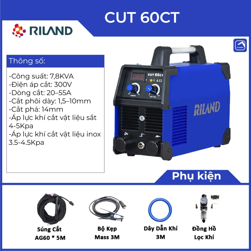 MÁY CẮT PLASMA RILAND CUT 60CT - Hình ảnh 1 RILAND