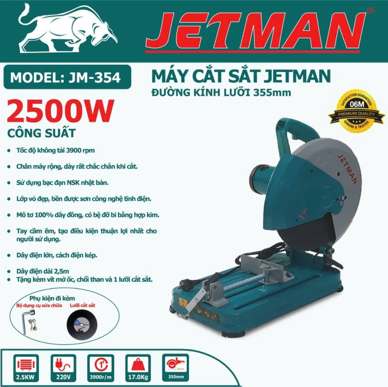 Máy Cắt Sắt Jetman 2500W JM-354 - Hình ảnh 1 JETMAN
