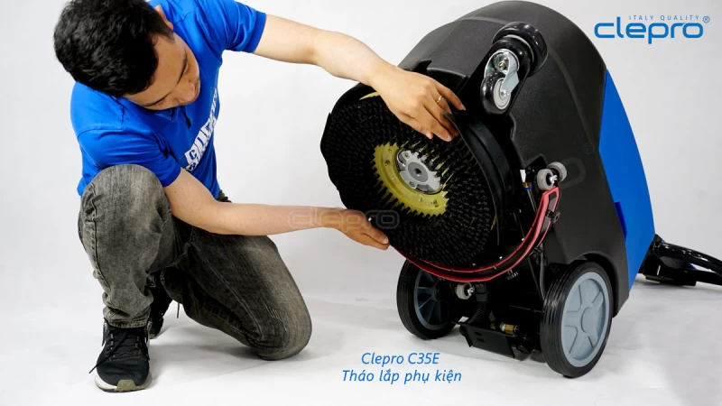 Máy chà sàn công nghiệp liên hợp CLEPRO C35E (Dùng điện) - Hình ảnh 12 CLEPRO