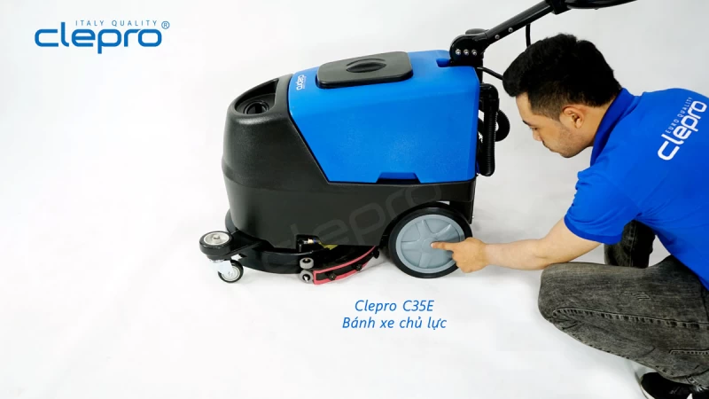 Máy chà sàn công nghiệp liên hợp CLEPRO C35E (Dùng điện) - Hình ảnh 11 CLEPRO