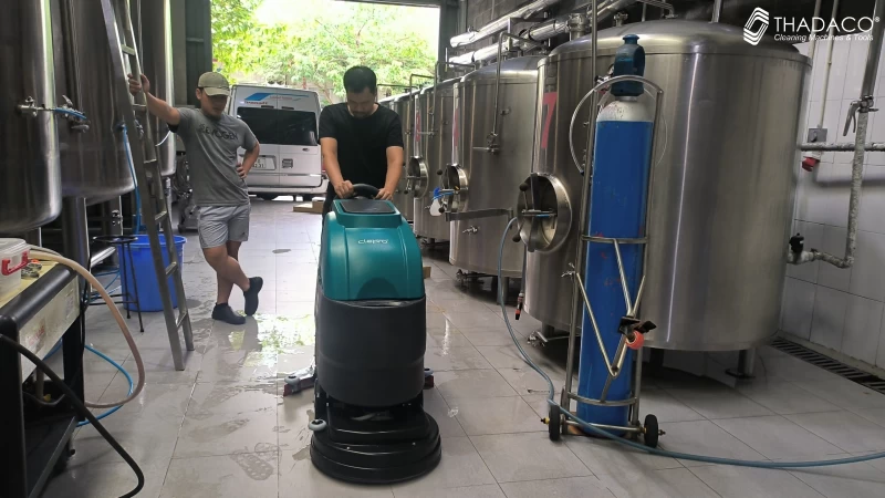 Máy chà sàn công nghiệp liên hợp CLEPRO P50B (Dùng ắc quy) - Hình ảnh 7 CLEPRO