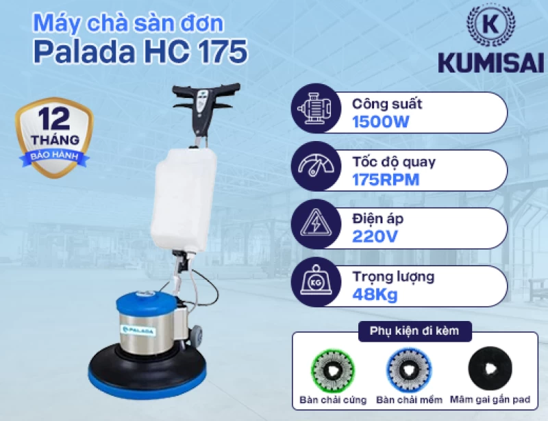 Máy chà sàn đơn Palada HC 175 - Hình ảnh 1 PALADA