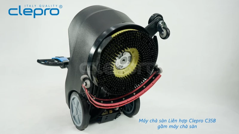 Máy chà sàn liên hợp CLEPRO C35B (Dùng ắc quy) - Hình ảnh 9 CLEPRO