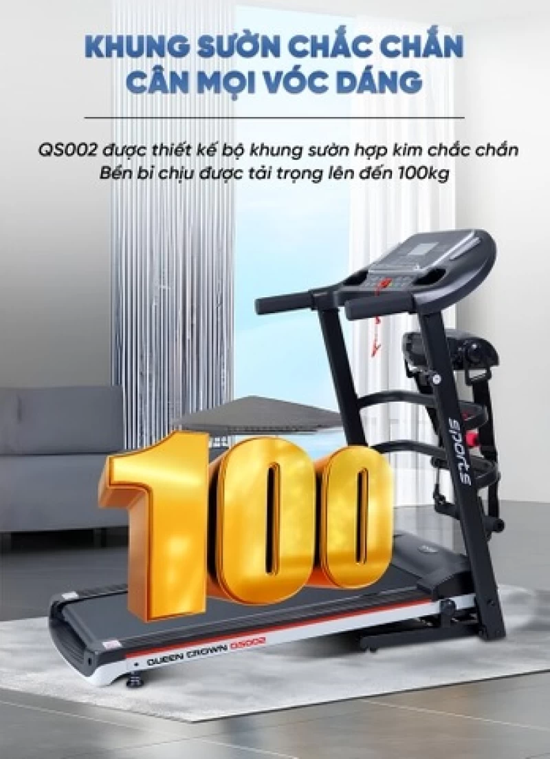 Máy chạy bộ Queen Crown QS002 - Hình ảnh 4 QUEEN CROWN