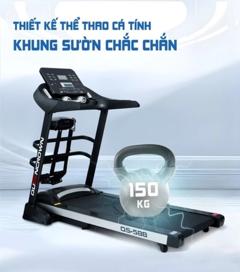 Máy chạy bộ Queen Crown QS588 - Hình ảnh 11 QUEEN CROWN