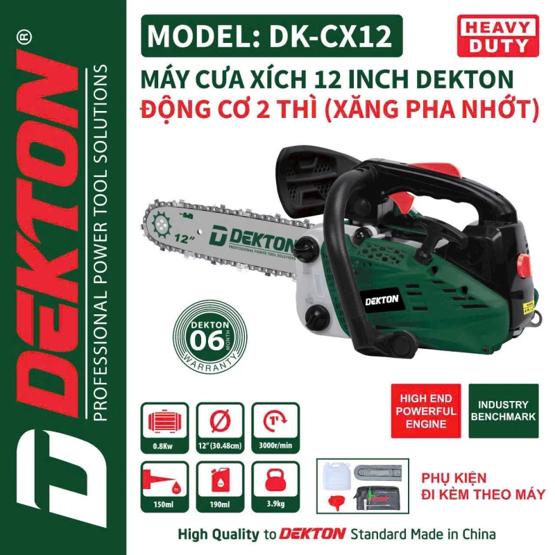 Máy Cưa Xích 2 Thì Dekton DK-CX12 - Hình ảnh 10 DEKTON