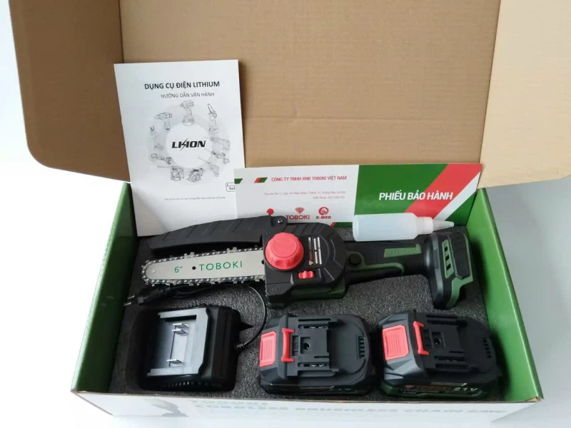 Máy Cưa Xích Pin 6 inch Toboki TK-CS06 - Hình ảnh 1 TOBOKI