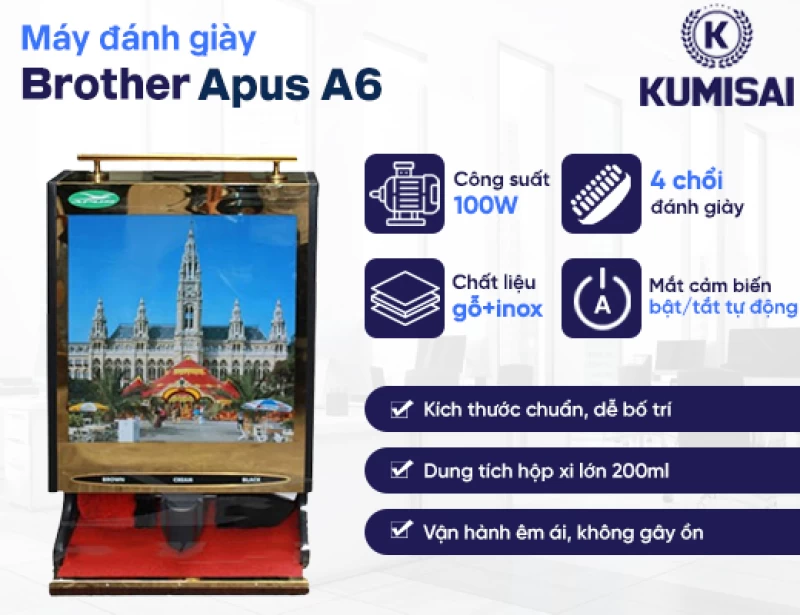 Máy đánh giày Brother Apus A6 - Hình ảnh 1 APUS
