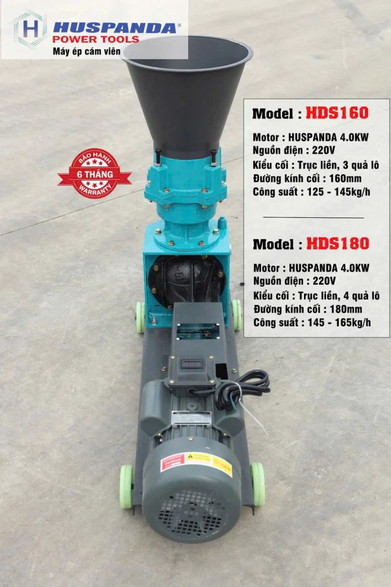 Máy Ép Cám Viên 4Kw Huspanda HDS160 - Hình ảnh 6 HUSPANDA