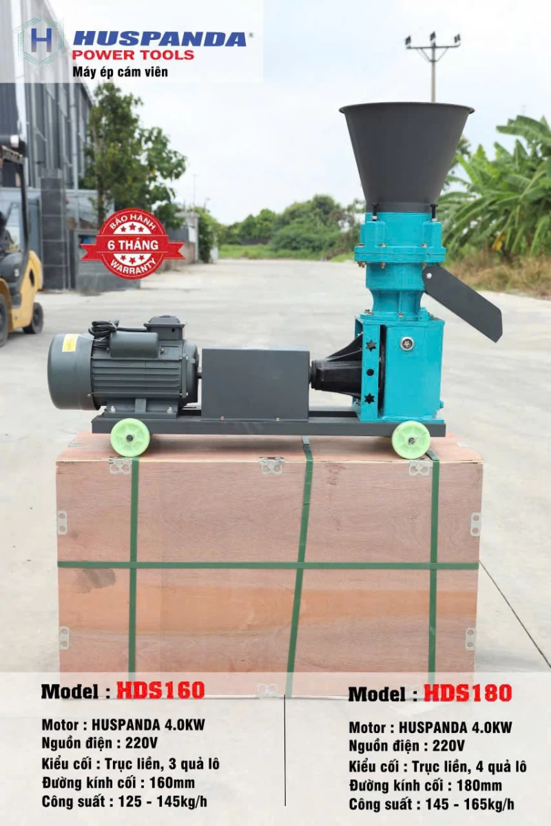 Máy Ép Cám Viên 4Kw Huspanda HDS180 - Hình ảnh 2 HUSPANDA
