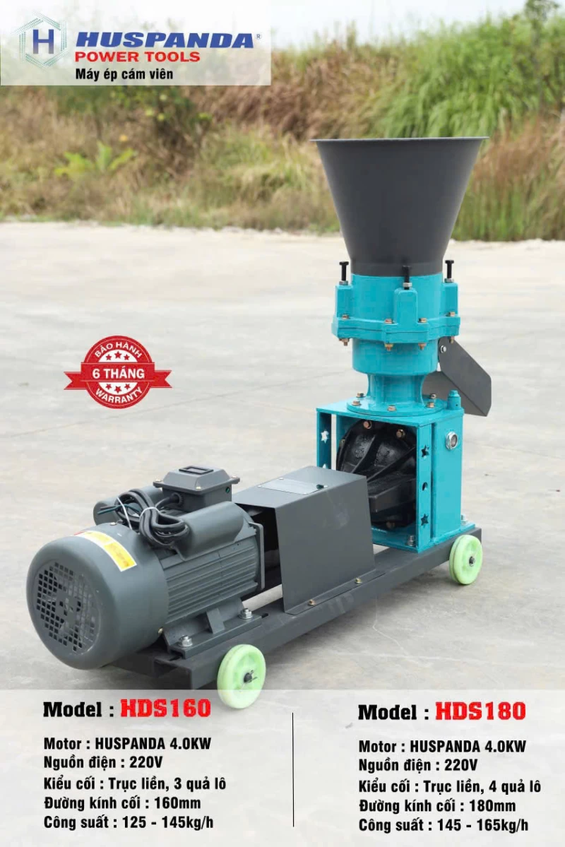 Máy Ép Cám Viên 4Kw Huspanda HDS180 - Hình ảnh 3 HUSPANDA
