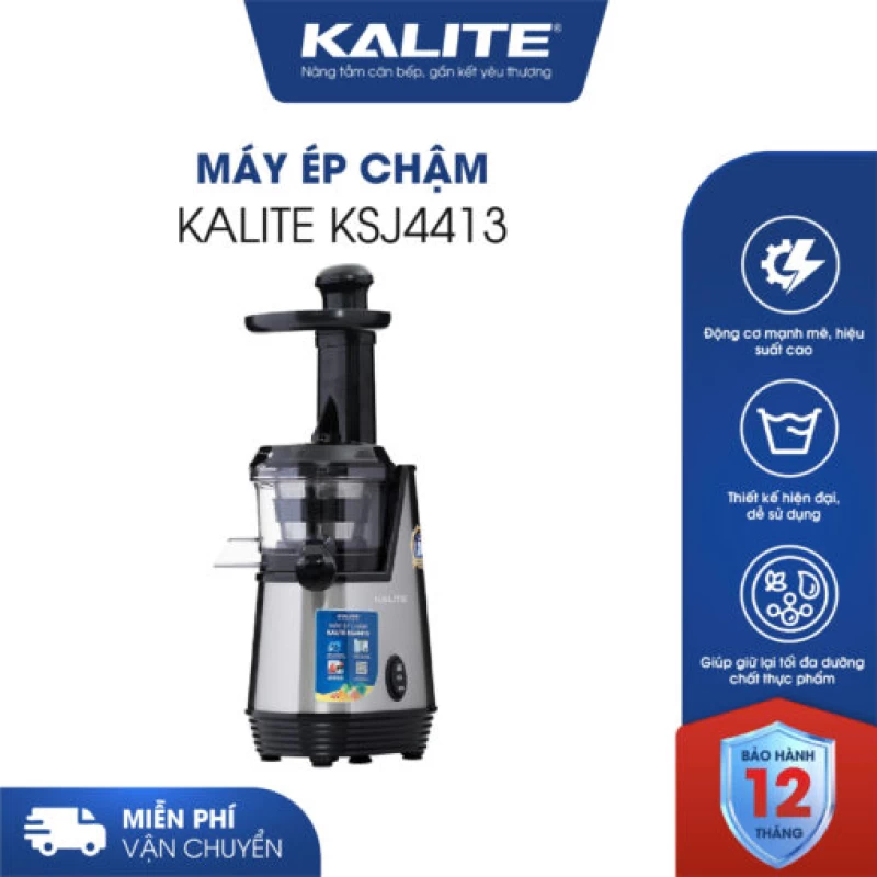 Máy ép chậm KALITE KSJ4413 cao cấp ép kiệt bã không sinh nhiệt - Hình ảnh 1 KALITE