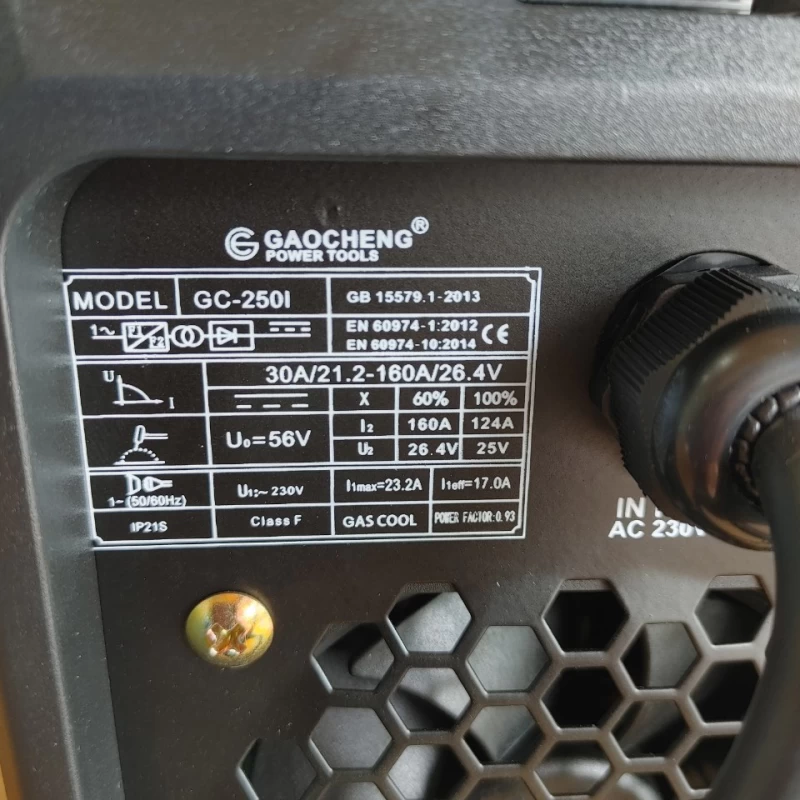 Máy Hàn Que Gaocheng GC-250I - Hình ảnh 4 GAOCHENG