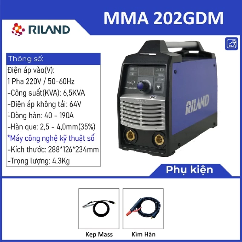 MÁY HÀN RILAND MMA 202GDM - Hình ảnh 5 RILAND