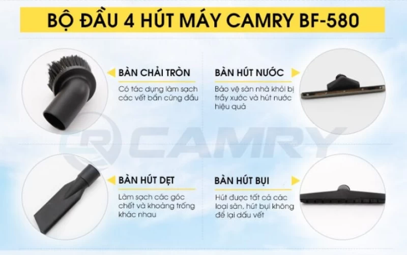 Máy hút bụi Camry 70L 2000W BF-580 - Hình ảnh 10 CAMRY