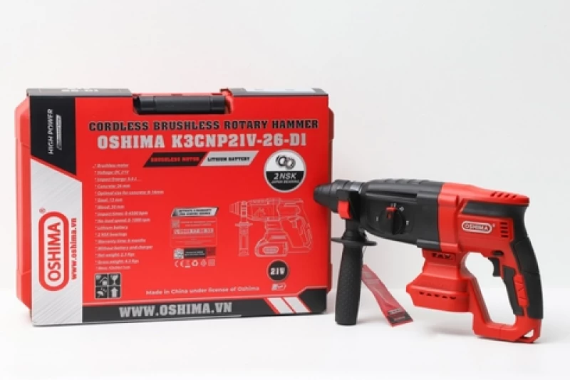 Máy khoan 3CN pin lithium Oshima K3CNP21V-26-D1 (Thân Máy) - Hình ảnh 13 OSHIMA