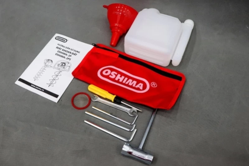 Máy khoan đất Oshima 2PS 68cc Đỏ 2 thì (không mũi) - Hình ảnh 18 OSHIMA