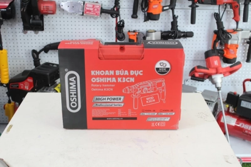 Máy khoan điện Oshima K3CN26 800W Đỏ Điện 1 pha (3 chức năng) - Hình ảnh 8 OSHIMA