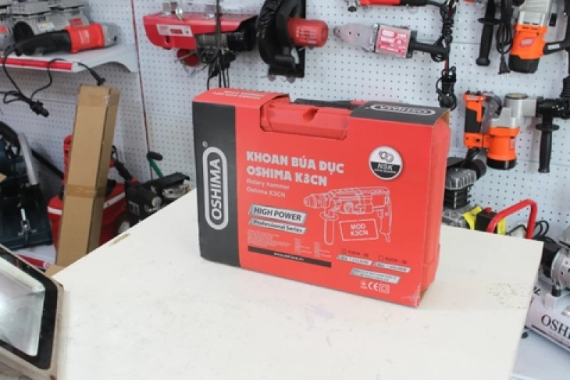 Máy khoan điện Oshima K3CN26 800W Đỏ Điện 1 pha (3 chức năng) - Hình ảnh 7 OSHIMA