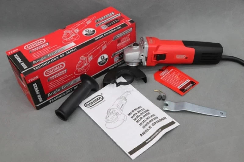 Máy mài góc Oshima M750B 750W Đỏ Điện 1 pha - Hình ảnh 8 OSHIMA