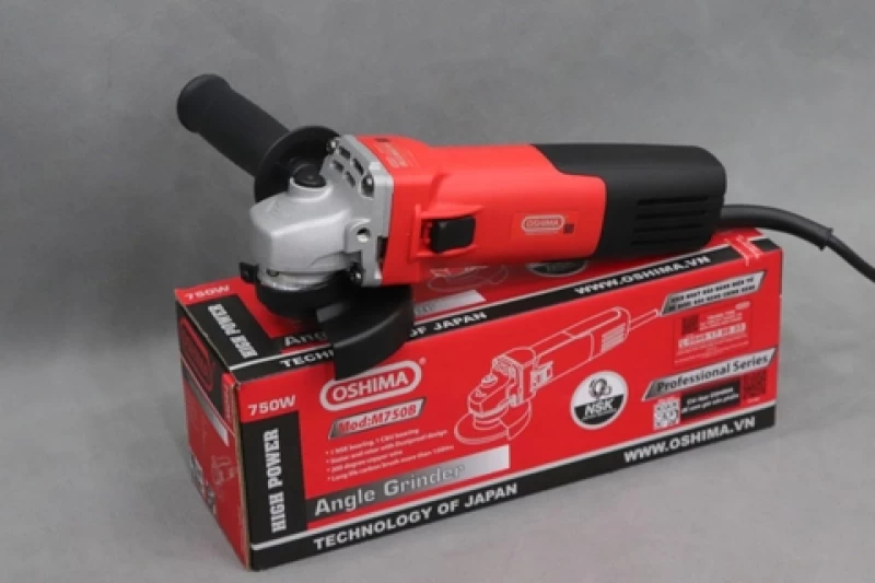 Máy mài góc Oshima M750B 750W Đỏ Điện 1 pha - Hình ảnh 9 OSHIMA
