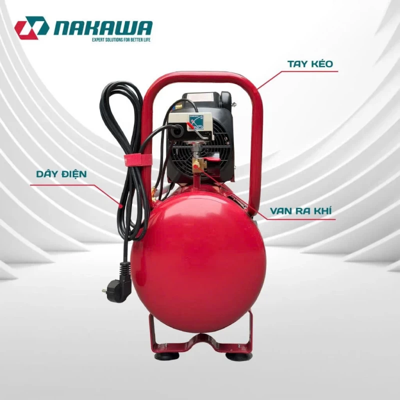 Máy Nén Khí đầu liền 2 tụ 2625W 50L NAKAWA NK-2T3550E - Hình ảnh 2 NAKAWA