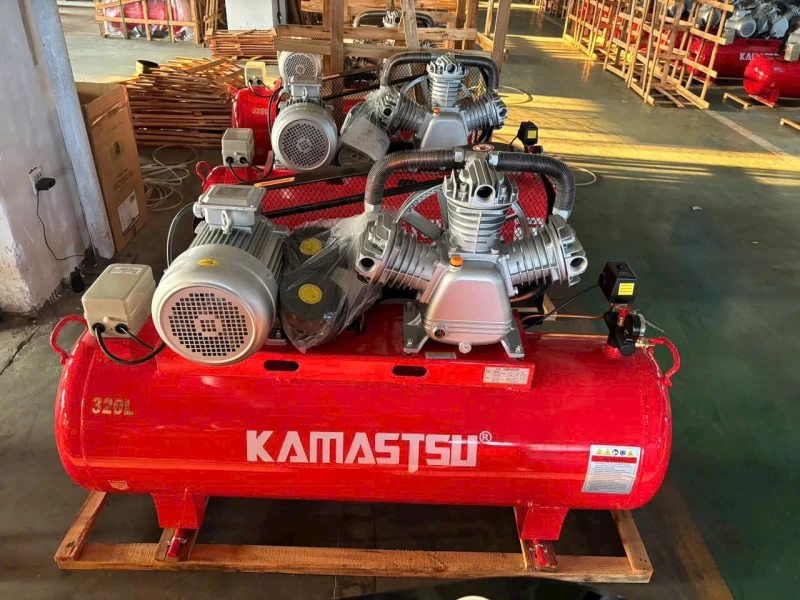 Máy Nén Khí Dây Đai 1.5Hp 100L Kamastsu KM100L - Hình ảnh 2 KAMASTSU