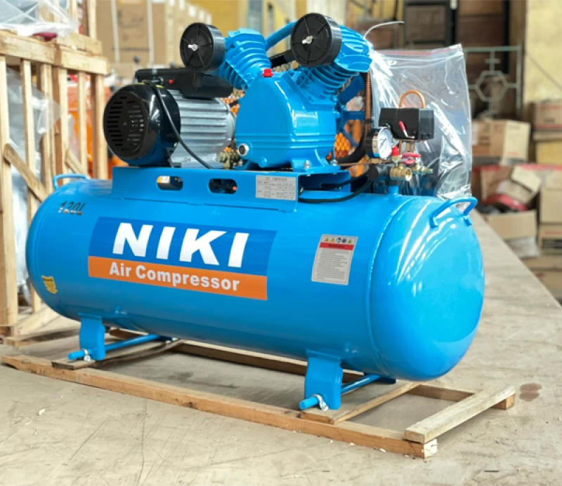 Máy Nén Khí Dây Đai 3Hp 120L Niki NK-30120 - Hình ảnh 1 NIKI