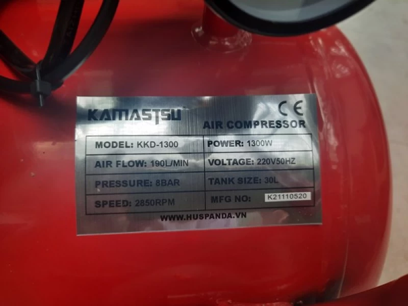 Máy Nén Khí Không Dầu 1300W 30L Kamastsu KKD-1300 - Hình ảnh 5 KAMASTSU