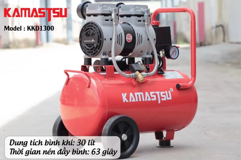 Máy Nén Khí Không Dầu 1300W 30L Kamastsu KKD-1300 - Hình ảnh 1 KAMASTSU
