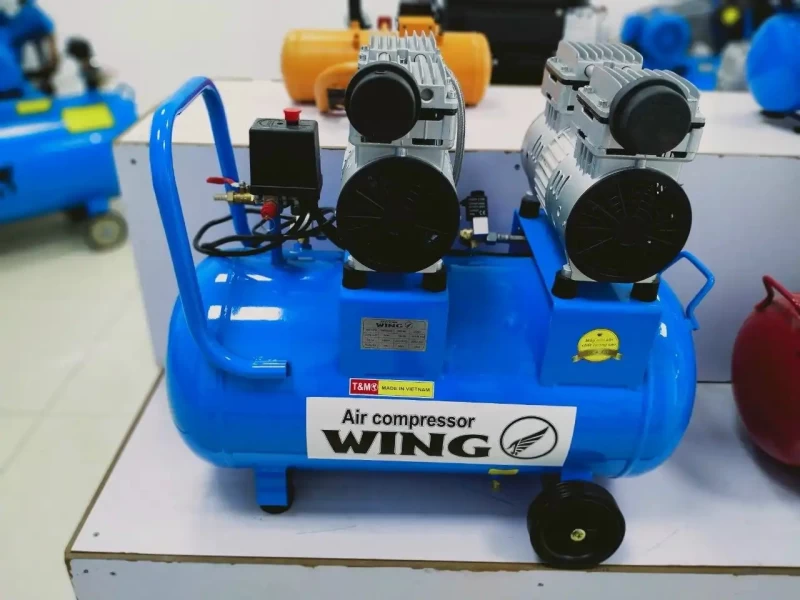 Máy Nén Khí Không Dầu Giảm Âm Wing 1.5HP 50L TW-OF550X2-50L - Hình ảnh 2 WING