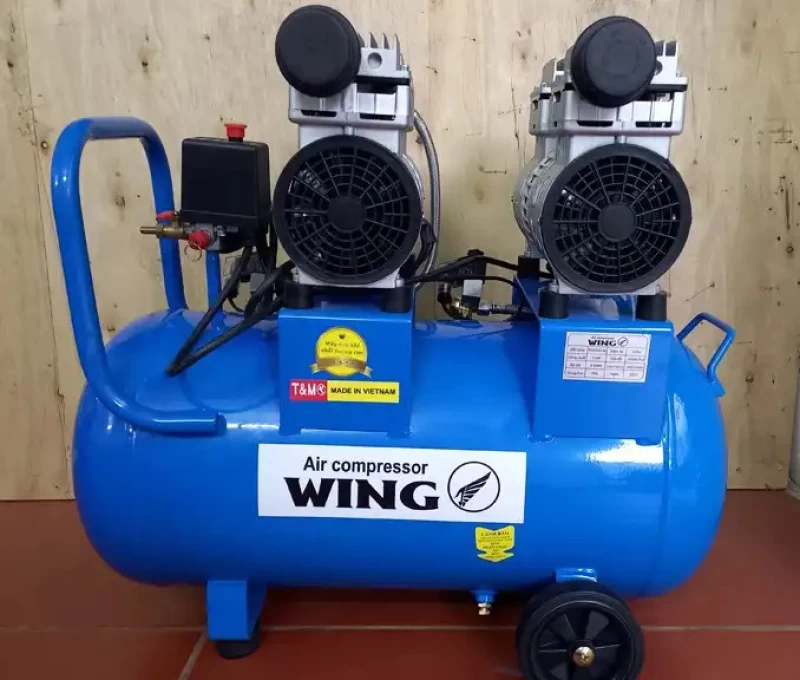 Máy Nén Khí Không Dầu Giảm Âm Wing 1.5HP 50L TW-OF550X2-50L - Hình ảnh 1 WING