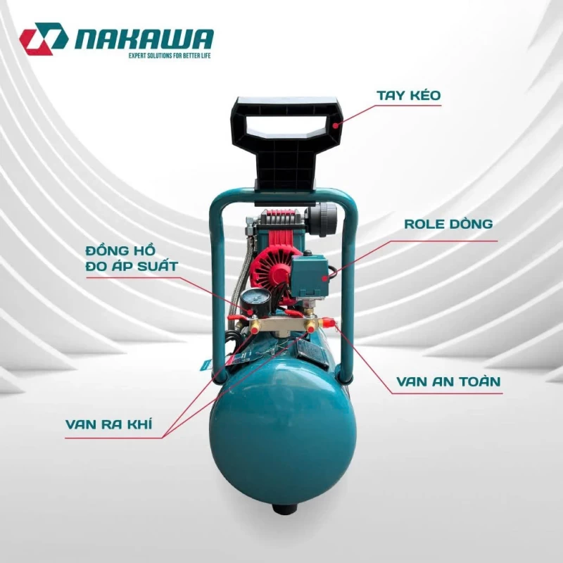 Máy nén khí không dầu, tốc nhanh, siêu êm NK-BH1630E - 30 lít - Hình ảnh 6 NAKAWA