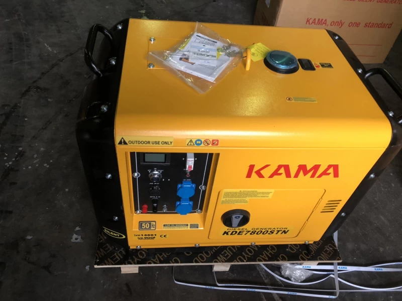 Máy Phát Điện Chạy Dầu 5.6Kw Kama KDE7800STN Siêu Cách Âm - Hình ảnh 1 KAMA