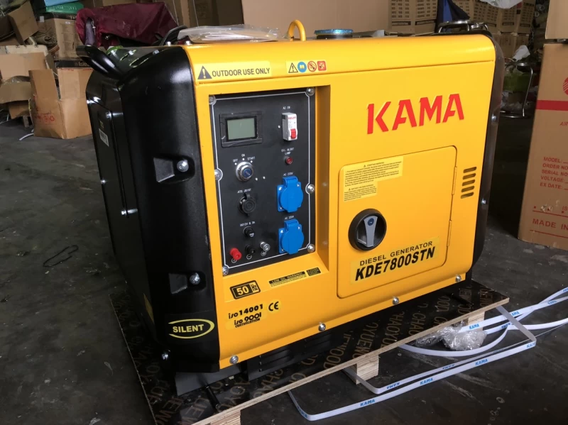 Máy Phát Điện Chạy Dầu 5.6Kw Kama KDE7800STN Siêu Cách Âm - Hình ảnh 3 KAMA
