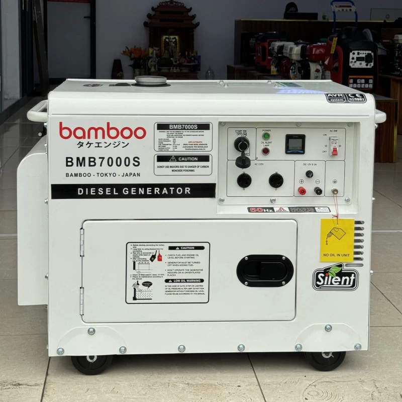 Máy Phát Điện Chạy Dầu 5Kw Bamboo BMB7000S - Hình ảnh 1 BAMBOO