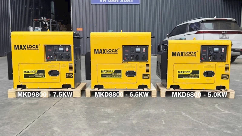 Máy Phát Điện Chạy Dầu 5Kw Maxlock MKD6800 - Hình ảnh 2 MAXLOCK