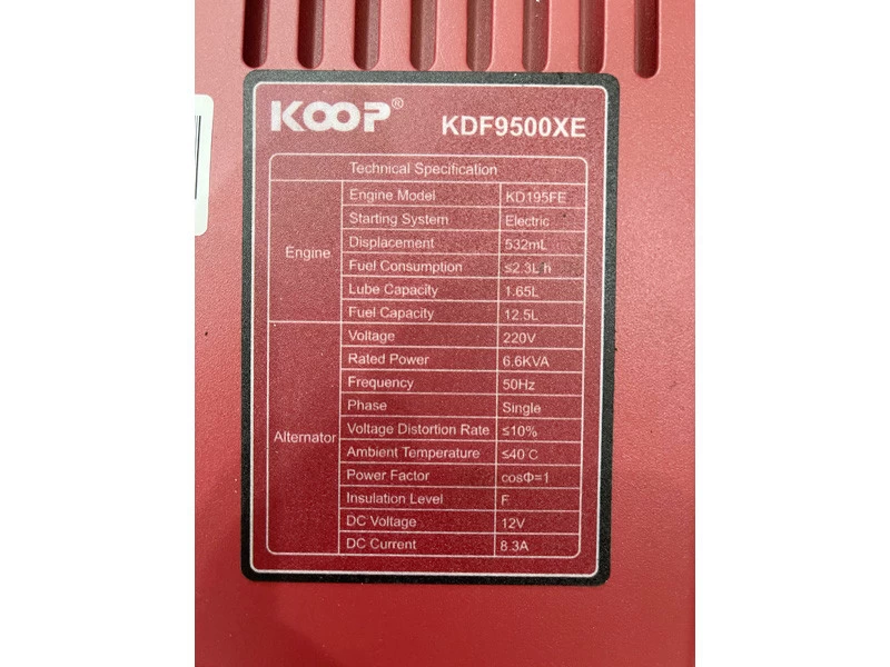 Máy Phát Điện Chạy Dầu 7Kw Koop KDF9500XE Đề - Hình ảnh 5 KOOP